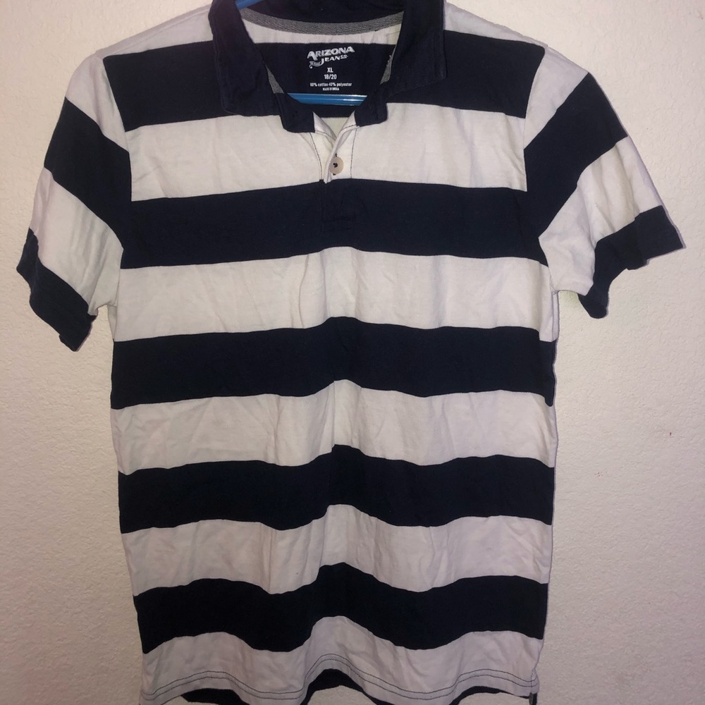 Black and white striped shirt